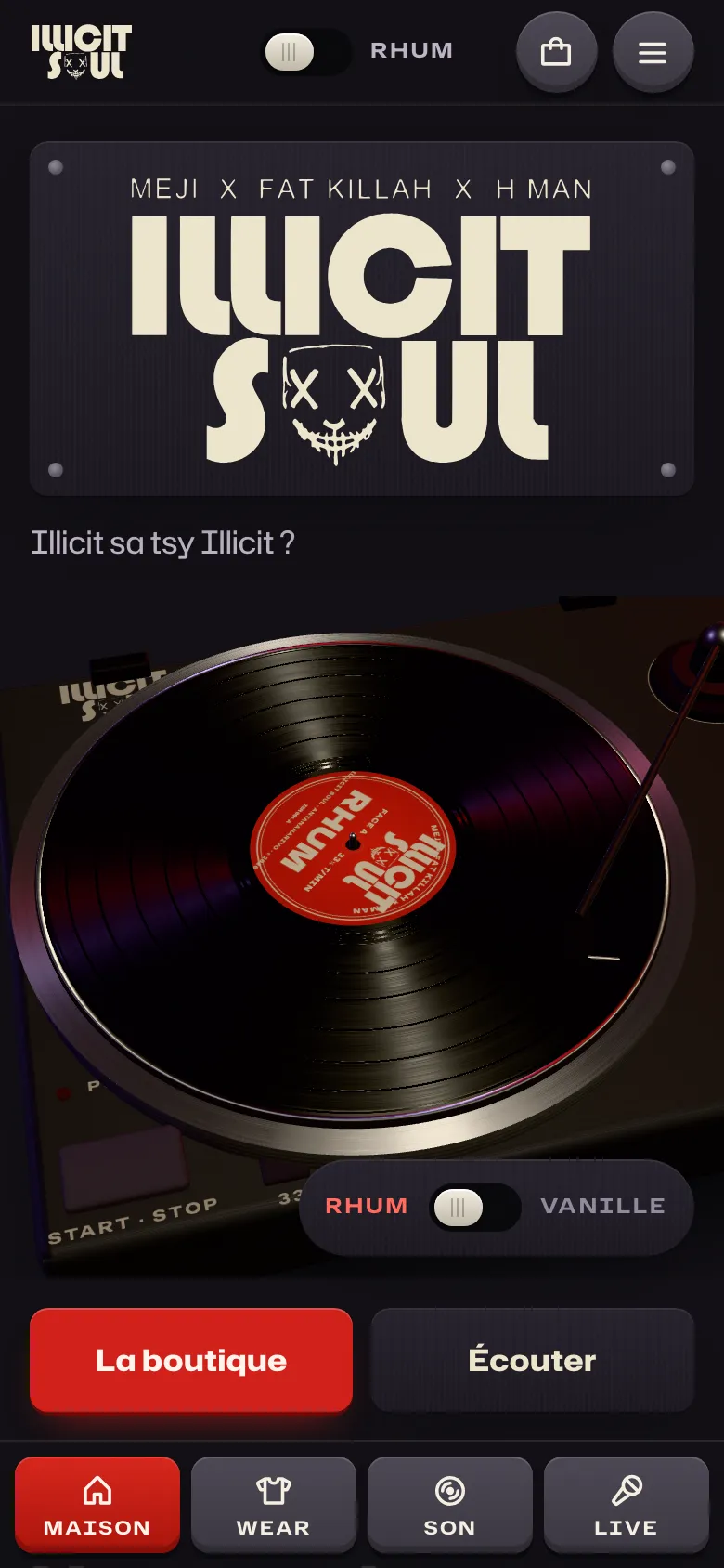 Illicit Soul, mobile